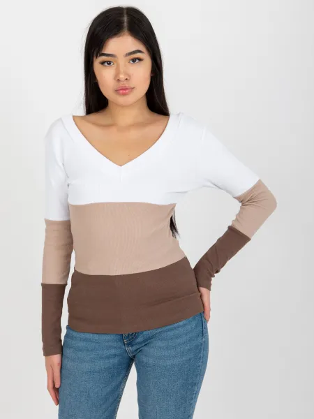 Blouse-RV-BZ-8429.18P-white-brown