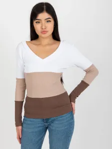 Blouse-RV-BZ-8429.18P-white-brown