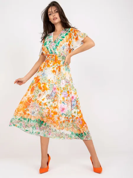 Dress-DHJ-SK-15967-1.01P-Orange