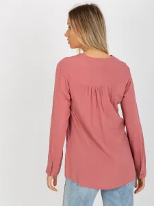 Blouse-D73761M11081A-dark pink
