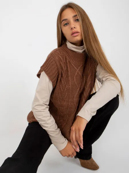 Vest-D90027W90785B2-brown