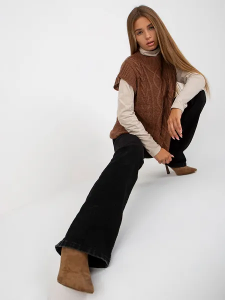 Vest-D90027W90785B2-brown