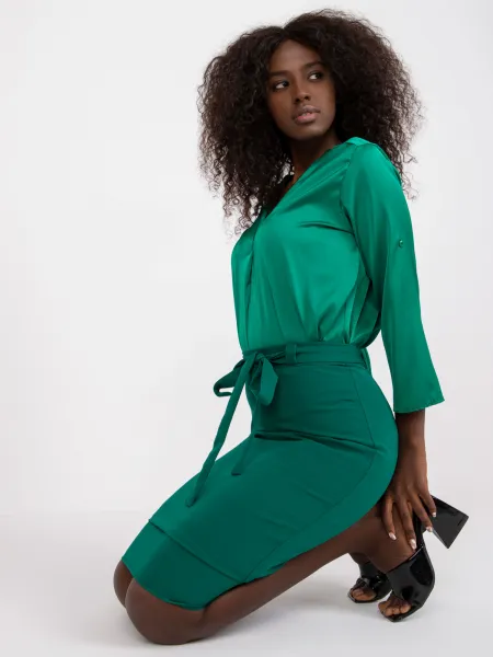 Skirt-LK-SD-506632.32P-dark green