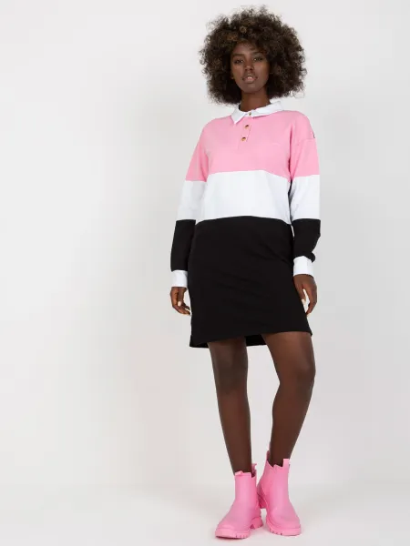 Dress-RV-SK-8072.20P-Black-Pink