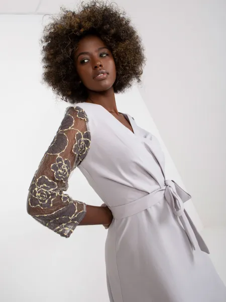 Dress-LK-SK-507860.82P-light gray
