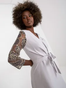 Dress-LK-SK-507860.82P-light gray