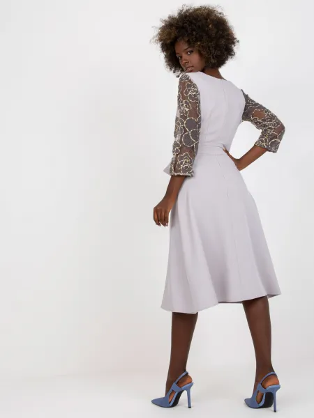 Dress-LK-SK-507860.82P-light gray