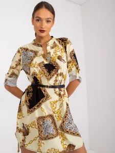 Dress-DHJ-SK-5766AB-6.76-Light Yellow