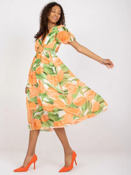 Dress-DHJ-SK-15967.54P-Orange
