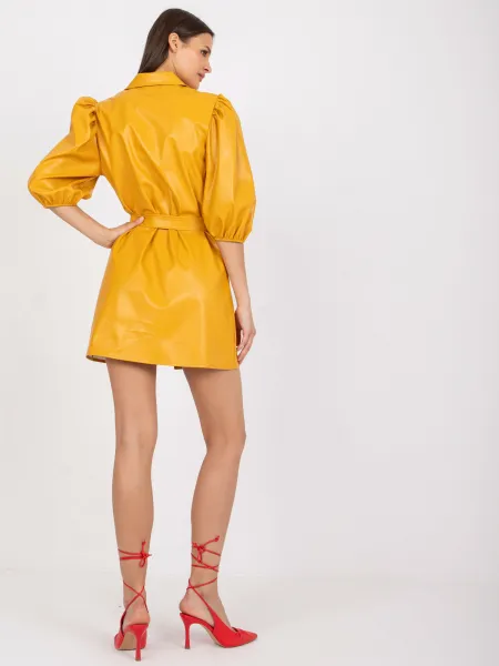 Dress-LK-SK-508478.64P-dark yellow