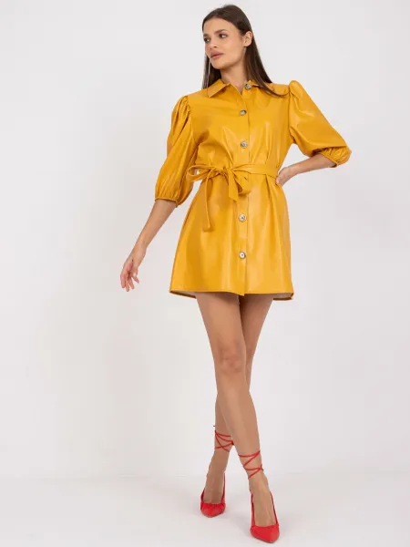 Dress-LK-SK-508478.64P-dark yellow