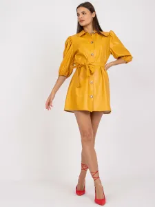 Dress-LK-SK-508478.64P-dark yellow