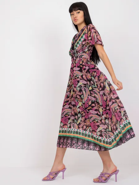 Dress-DHJ-SK-11331-3.61-black-pink