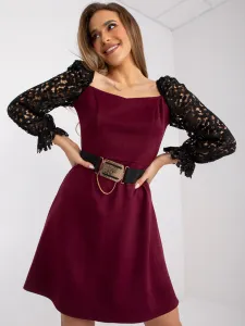 Dress-LK-SK-508840.22X-burgundy