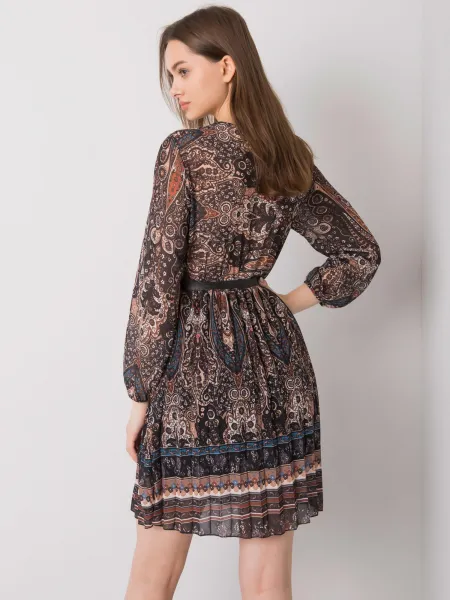 Dress-DHJ-SK-10201.93P-black-beige