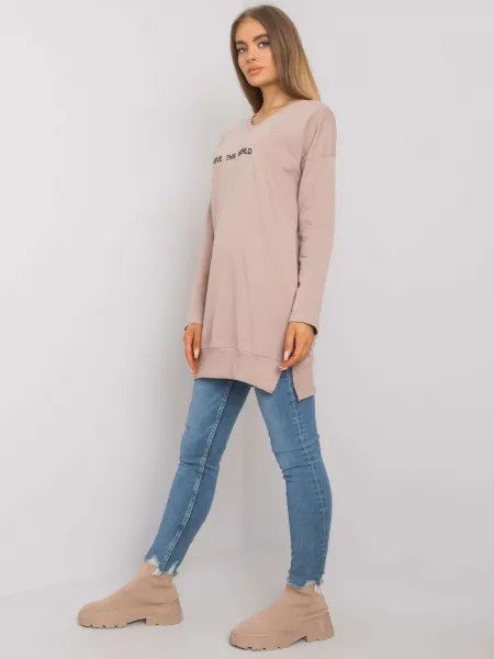 Tunic-RV-TU-7201.43P-dark beige