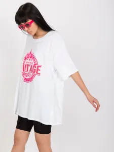 T-shirt-DHJ-TS-6862.24X-white-pink