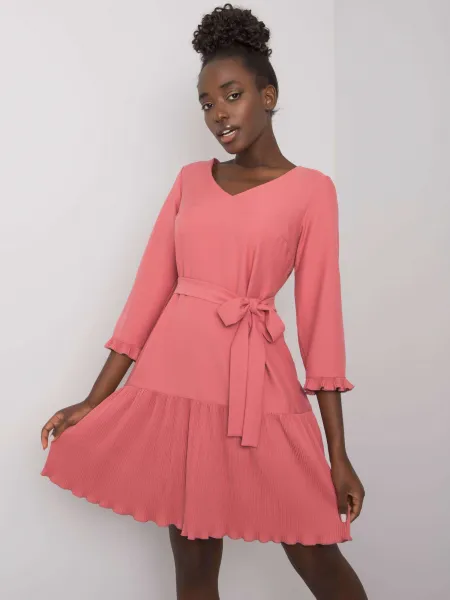Dress-LK-SK-507733.80P-Dark Pink
