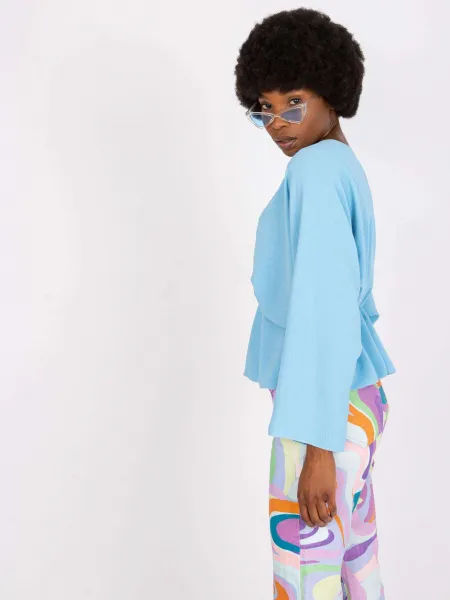 Blouse-DHJ-BZ-11979.67-light blue