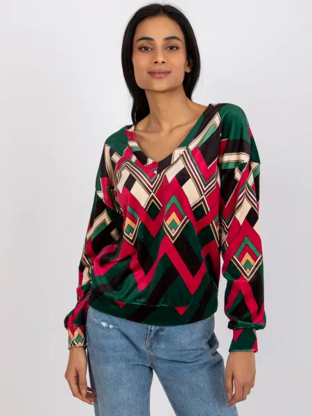 Blouse-DHJ-BZ-6550-4.40-dark green