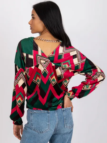 Blouse-DHJ-BZ-6550-4.40-dark green