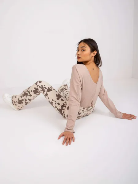 Blouse-RV-BZ-5890.10-dark beige