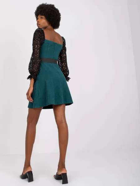 Dress-LK-SK-508840.22X-dark green