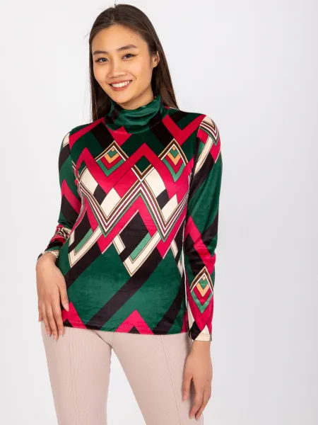 Blouse-DHJ-BZ-N6118-2.24-dark green