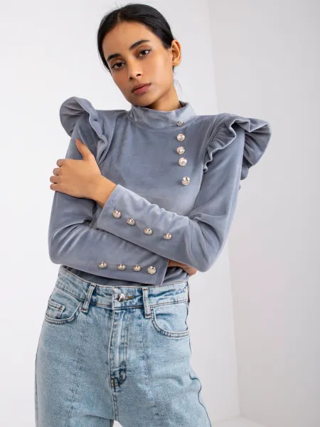 Blouse-DHJ-BZ-6533A.44P-grey