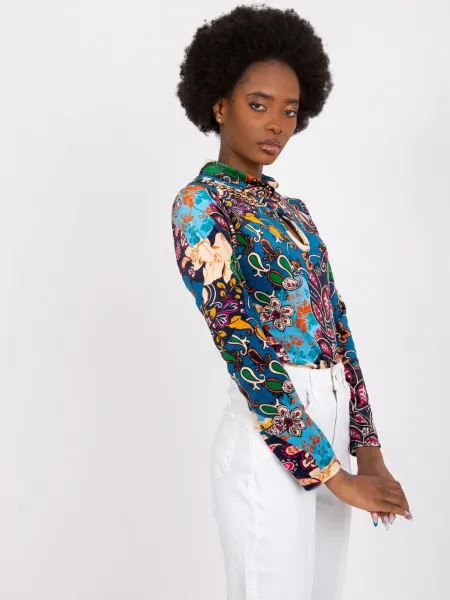 Blouse-DHJ-BZ-6291-1.77P-dark blue