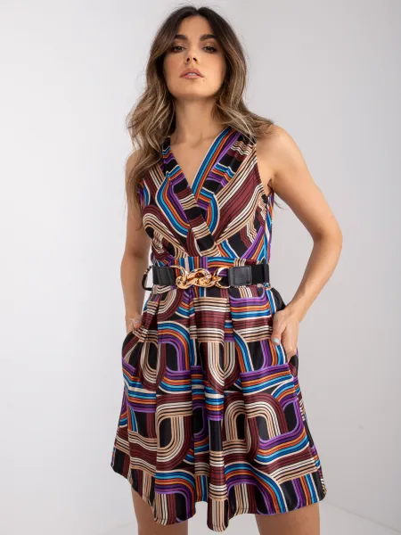 Dress-DHJ-SK-15308.61P-brown