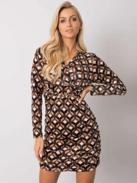 Dress-DHJ-SK-12695.26P-black-beige