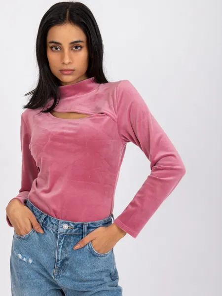 Blouse-DHJ-BZ-6561.09P-dark pink
