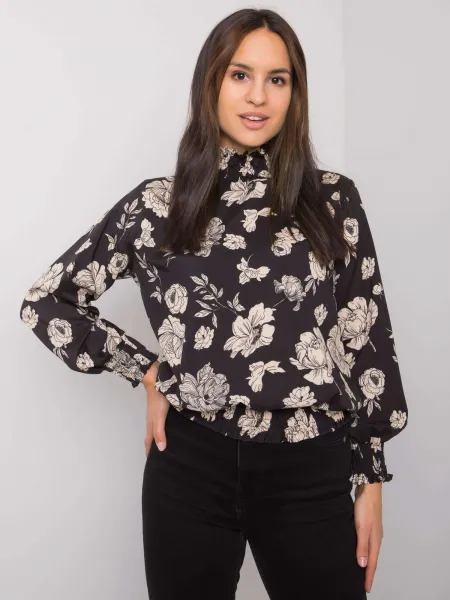 Blouse-DHJ-BZ-8501.79-black-beige
