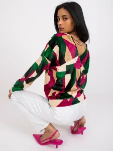 Blouse-DHJ-BZ-6550.74P-dark green