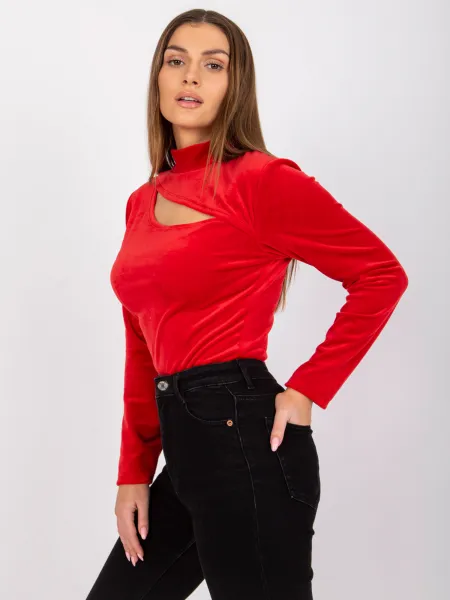 Blouse-DHJ-BZ-6561.09P-red