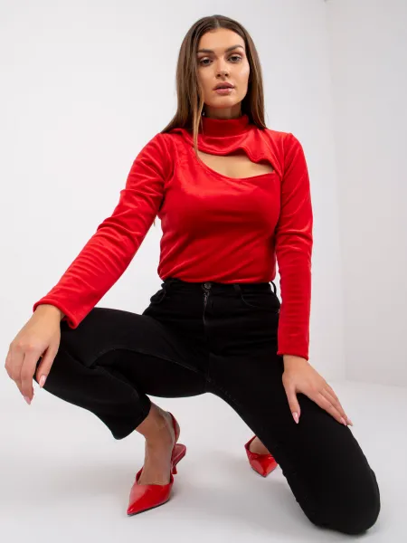 Blouse-DHJ-BZ-6561.09P-red
