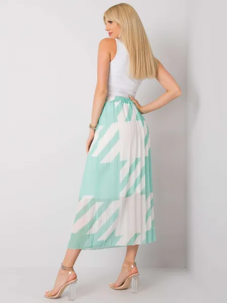 Skirt-DHJ-SD-13325.73P-White-Green