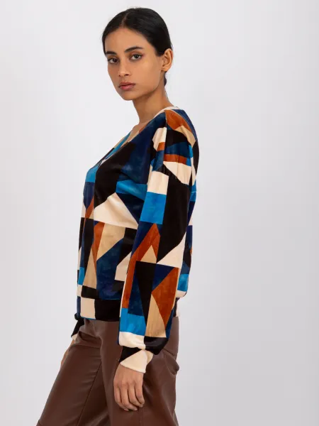 Blouse-DHJ-BZ-6550.74P-navy blue