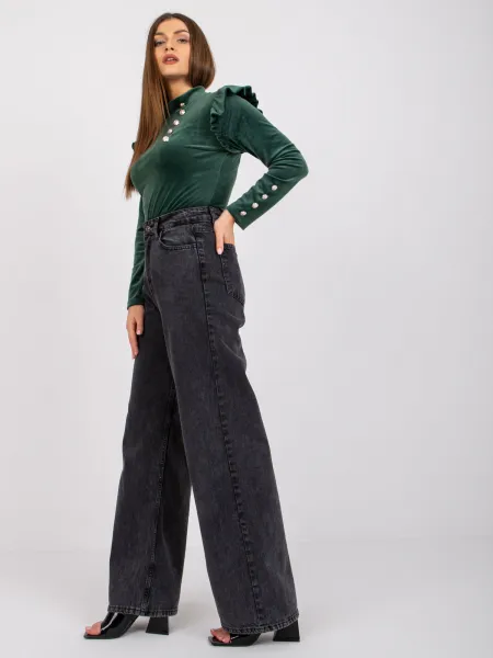 Blouse-DHJ-BZ-6533A.44P-dark green