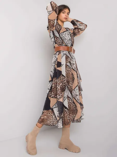 Dress-LC-SK-22K-3038.78P-Black-Beige