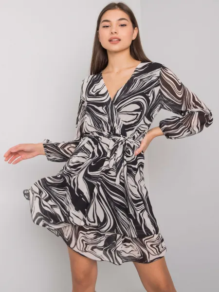 Dress-TW-SK-BI-2635.49P-black-beige