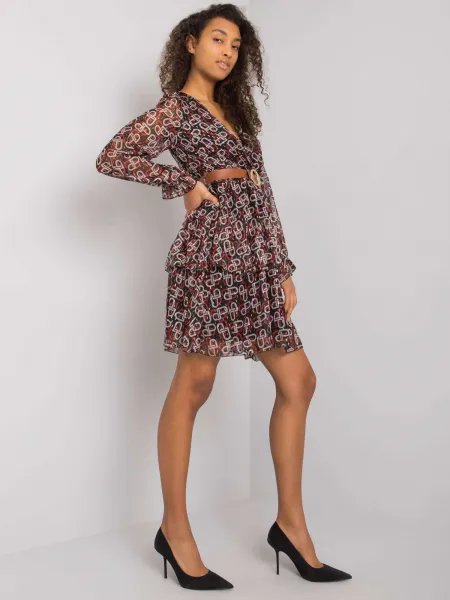 Dress-LC-SK-22K-3001.28P-Black-Red