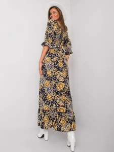 Dress-DHJ-SK-13965-1.61P-Black-Yellow