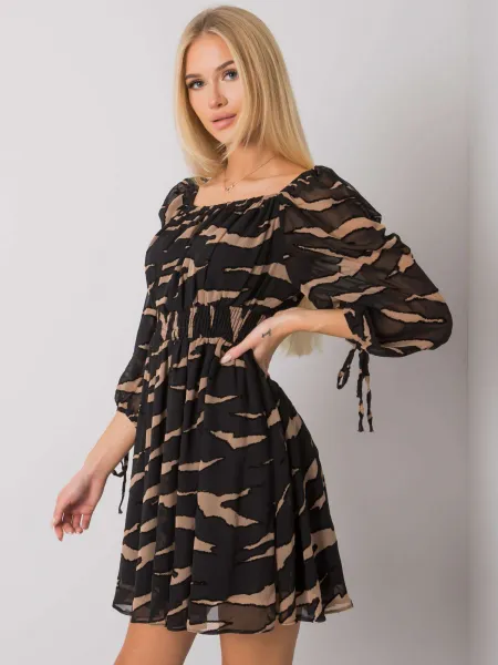 Dress-LC-SK-22K-3040.19P-black-beige
