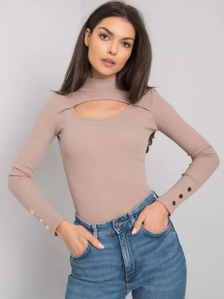 Blouse-RV-BZ-7259.20-dark beige