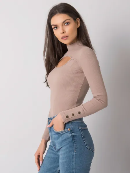 Blouse-RV-BZ-7259.20-dark beige