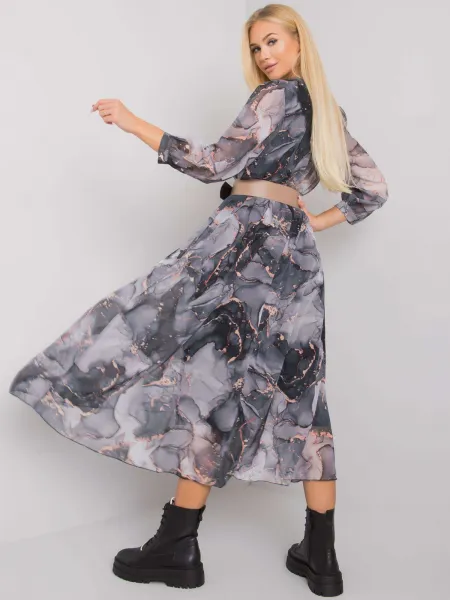 Dress-LC-SK-22K-3062-4.17P-Grey-Black
