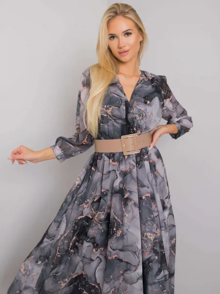 Dress-LC-SK-22K-3062-4.17P-Grey-Black