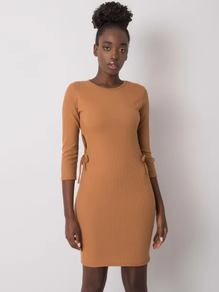 Dress-LK-SK-508687.17P-light brown